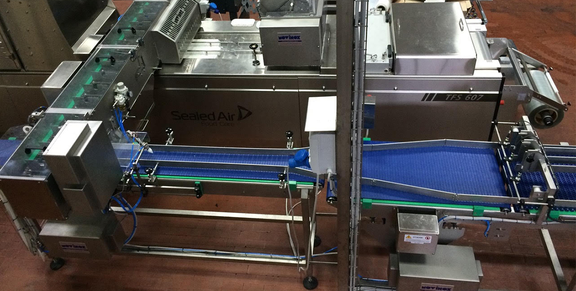 Linea automatica di surgelazione e confezionamento