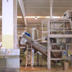 Linea pelatura a vapore di tuberi