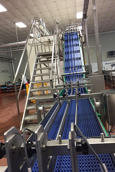 Linea automatica di surgelazione e confezionamento